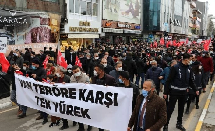 Van eli kanlı PKK terör örgütüne karşı ayağa kalktı