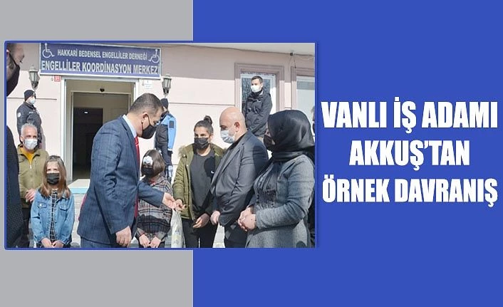Vanlı iş adamı Akkuş’tan örnek davranış