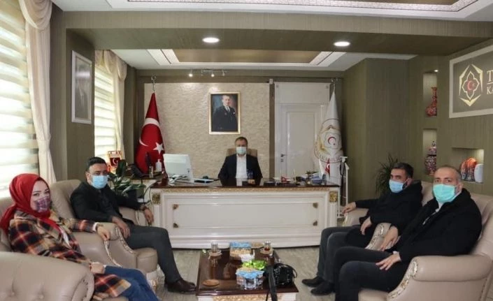 Basın mensuplarından Kaymakam Yelek’e ziyaret