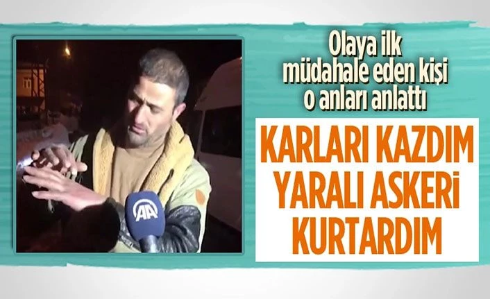 Bitlis'te kaza yerine ulaşan vatandaş o anları anlattı