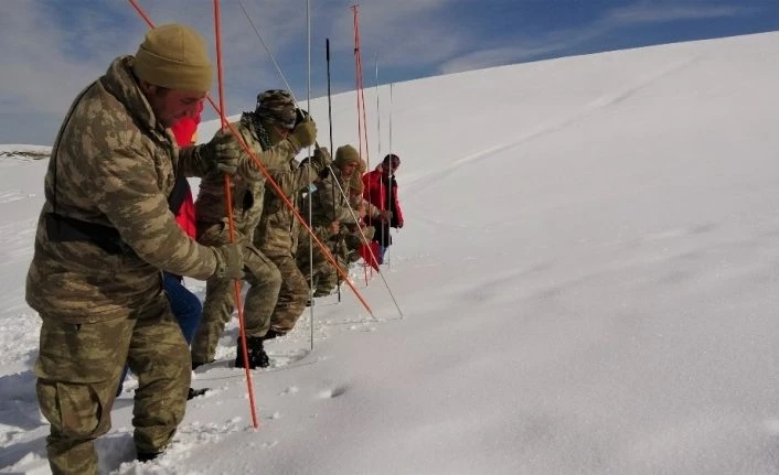 Van'da çığ bölgesindeki canlar güvenlik korucularına emanet