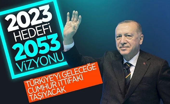Cumhurbaşkanı Erdoğan: Cumhur İttifakı'nın hedefi 2053
