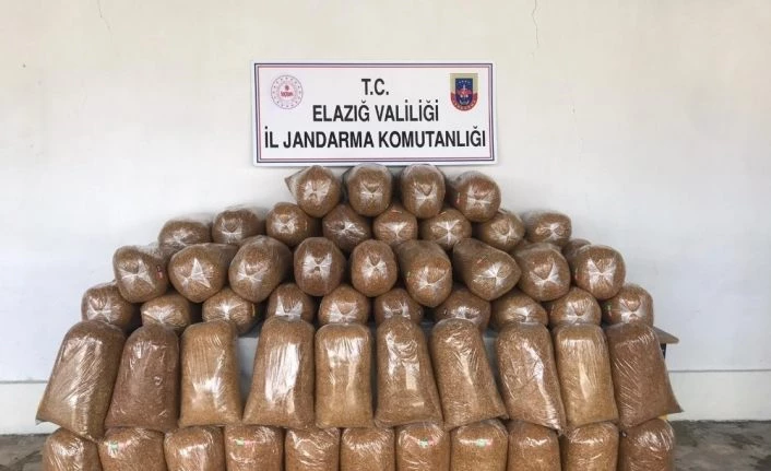 Elazığ’da 426 kilogram kaçak tütün ele geçirildi