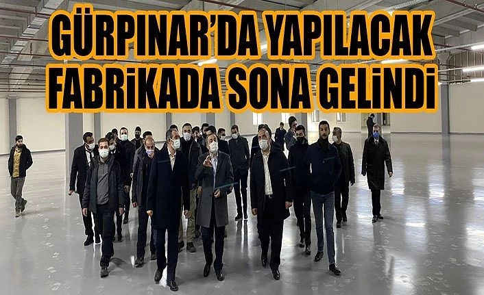 Gürpınar’da yapılacak fabrikada sona gelindi