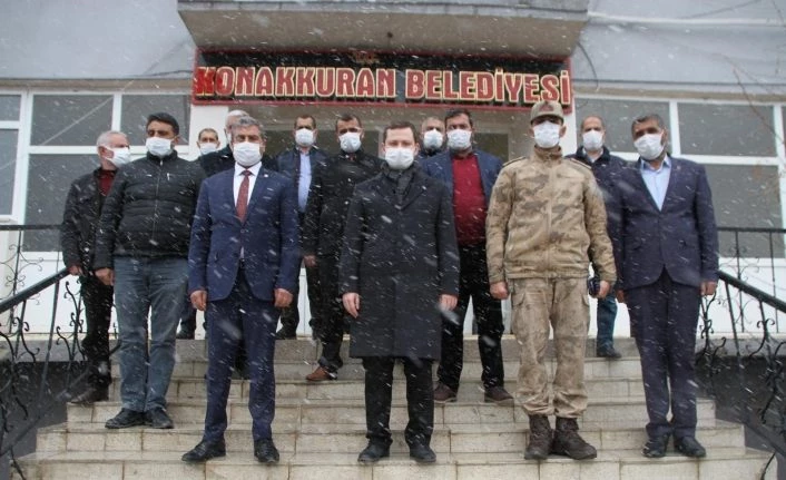 Kaymakam Demirer’den Konakkuran Belde Belediyesine ziyaret