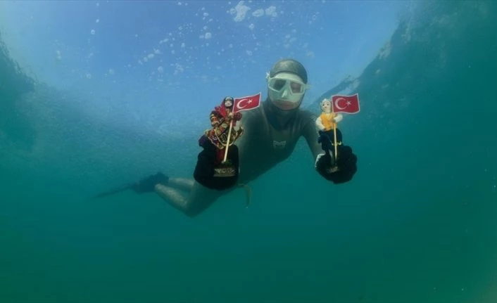 Serbest dalış rekortmeni Birgül Erken