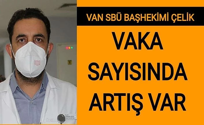Van SBÜ Başhekimi Çelik: Hastaneye müracaat eden hasta sayılarında artış var