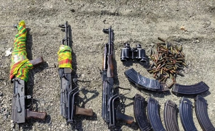 Van’da PKK/KCK terör örgütüne ait silah ve mühimmat ele geçirildi
