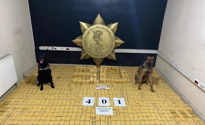 Yüksekova’da 401 kilo eroin ele geçirildi