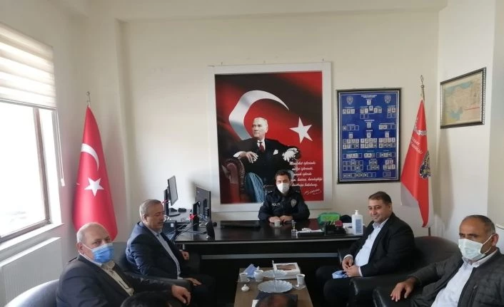 Başkan Arvas ve Sabırlı’dan emniyet amirliğine ziyaret