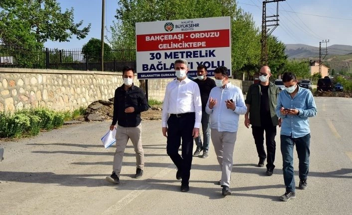 Deprem konutları için yol bağlantısı