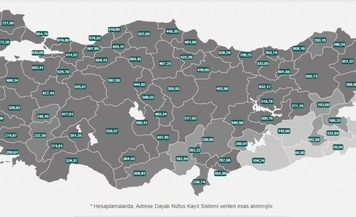 Erzurum vaka oranında anormal artış