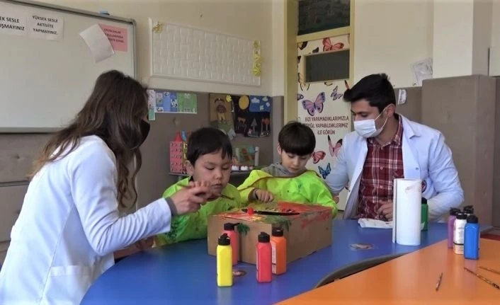 Özel çocuklardan özel proje
