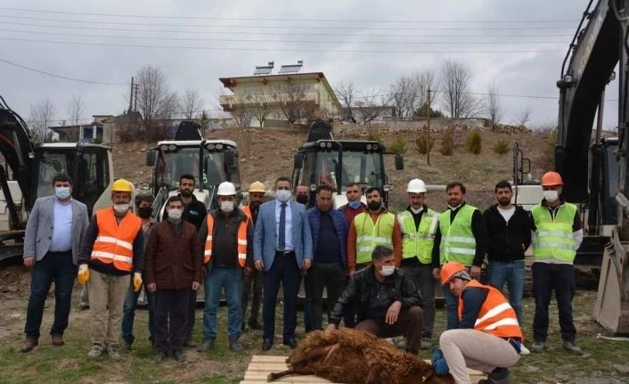 Tercan’da alt yapı çalışmaları başladı