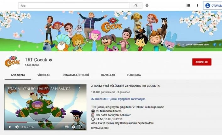 TRT Çocuk YouTube