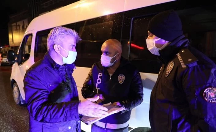 Vali Makas, güvenlik noktalarında denetimde bulundu