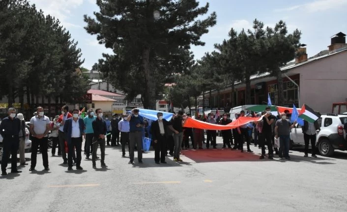 Arapgir’de İsrail’e tepki için yürüyüş düzenlendi