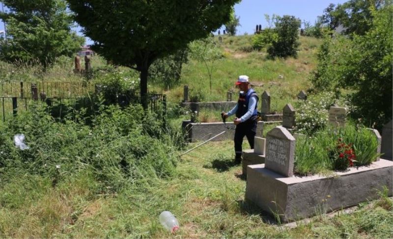 Bitlis Belediyesinden mezarlık temizliği