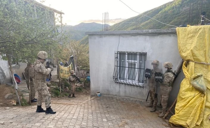 Bitlis merkezli terör operasyonu: 9 gözaltı