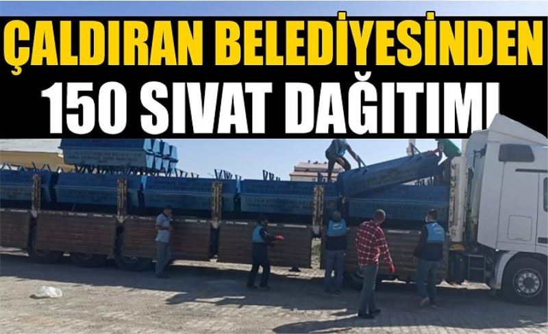 Çaldıran Belediyesinden 150 sıvat dağıtımı