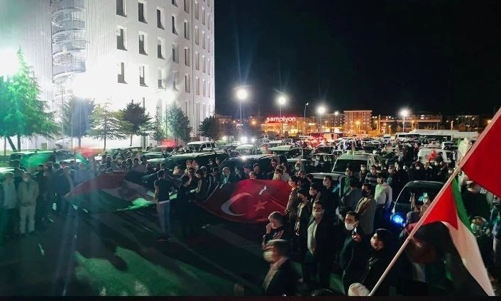 Malatyalılardan İsrail’e tepki ‘Mescid-i Aksa’ya destek konvoyu