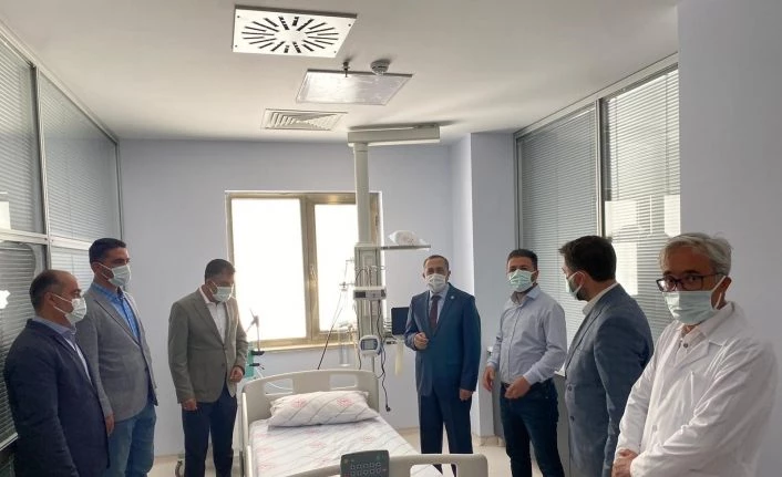 Van Milletvekili Arvas, 29 yataklı yeni yoğun bakım ünitesini inceledi
