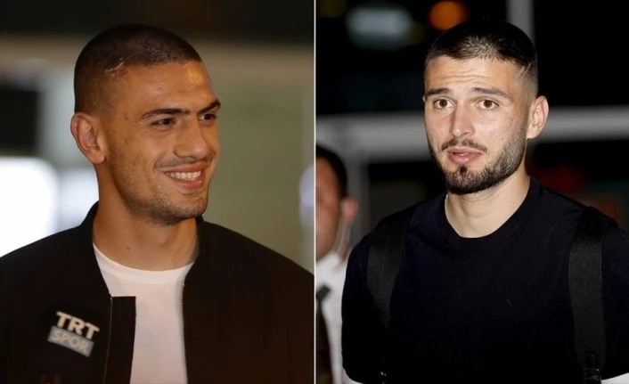 Milli futbolcu Merih Demiral ve Okay Yokuşlu