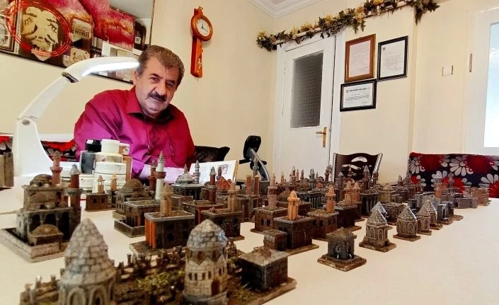 (ÖZEL) - Maket sanatçısı Erzurum’un 1800’lü yıllarına hayat veriyor