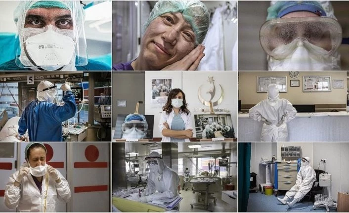 Sağlık çalışanlarının özverisini 30 kareye sığdırdı