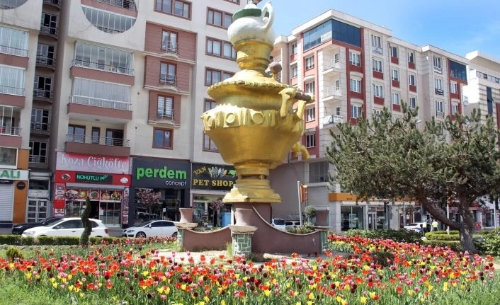 Van’da laleler park ve bahçeleri süslemeye başladı