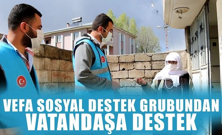 Vefa Sosyal Destek Grubundan vatandaşa destek