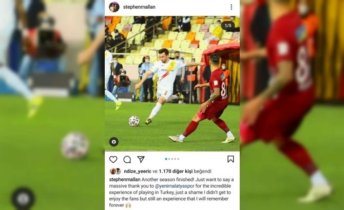 Yeni Malatyaspor’lu Mallan’dan veda paylaşımı