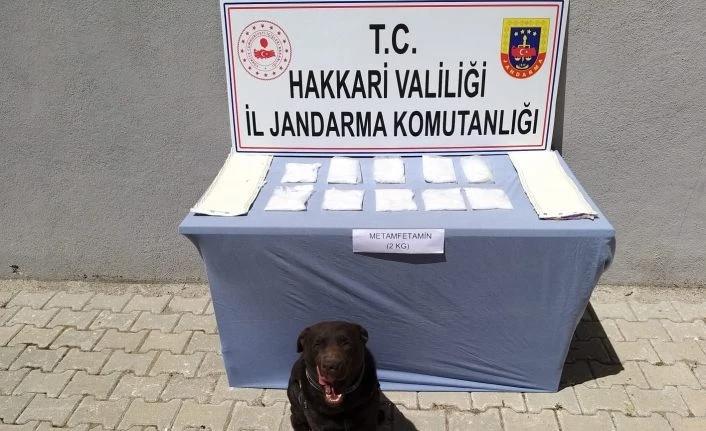 Yüksekova’da 2 kilo metamfetamin ele geçirildi