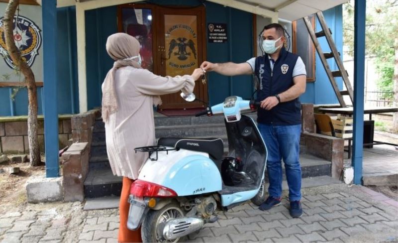 Bitlis’te çalınan motosiklet Muş’ta bulundu