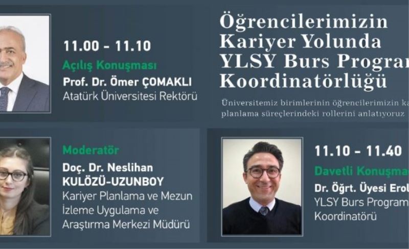 Öğrencilere kariyer yolunda YLSY Burs Programı anlatıldı