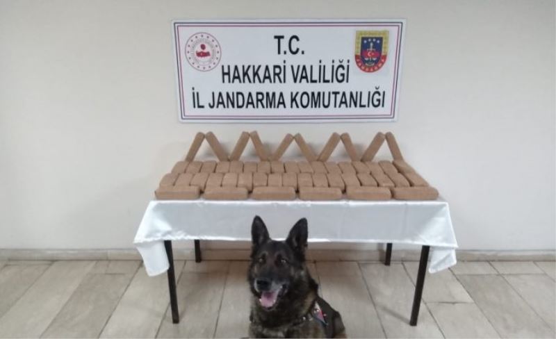 Toprağa gömülü 25 kilo eroin ele geçirildi